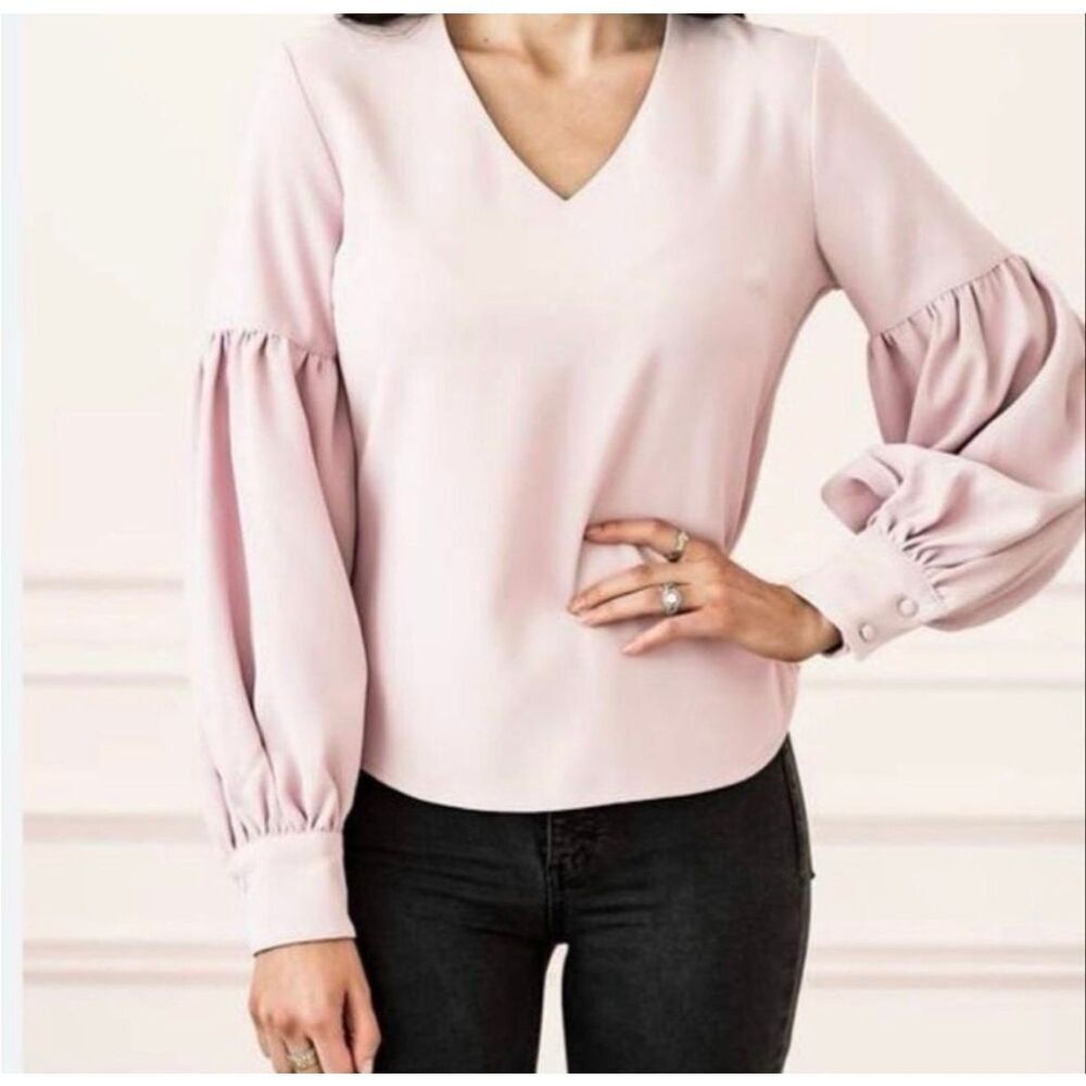 Rachel Parcell pink boho top S